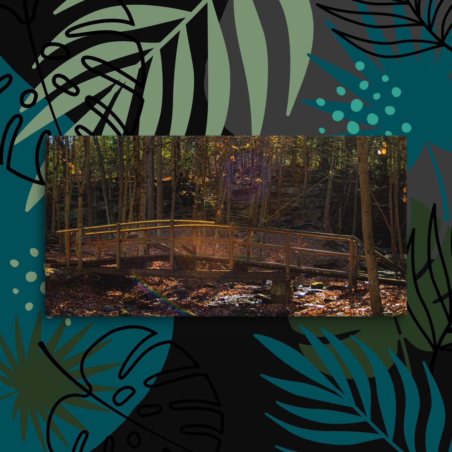 Canvas calming bridge