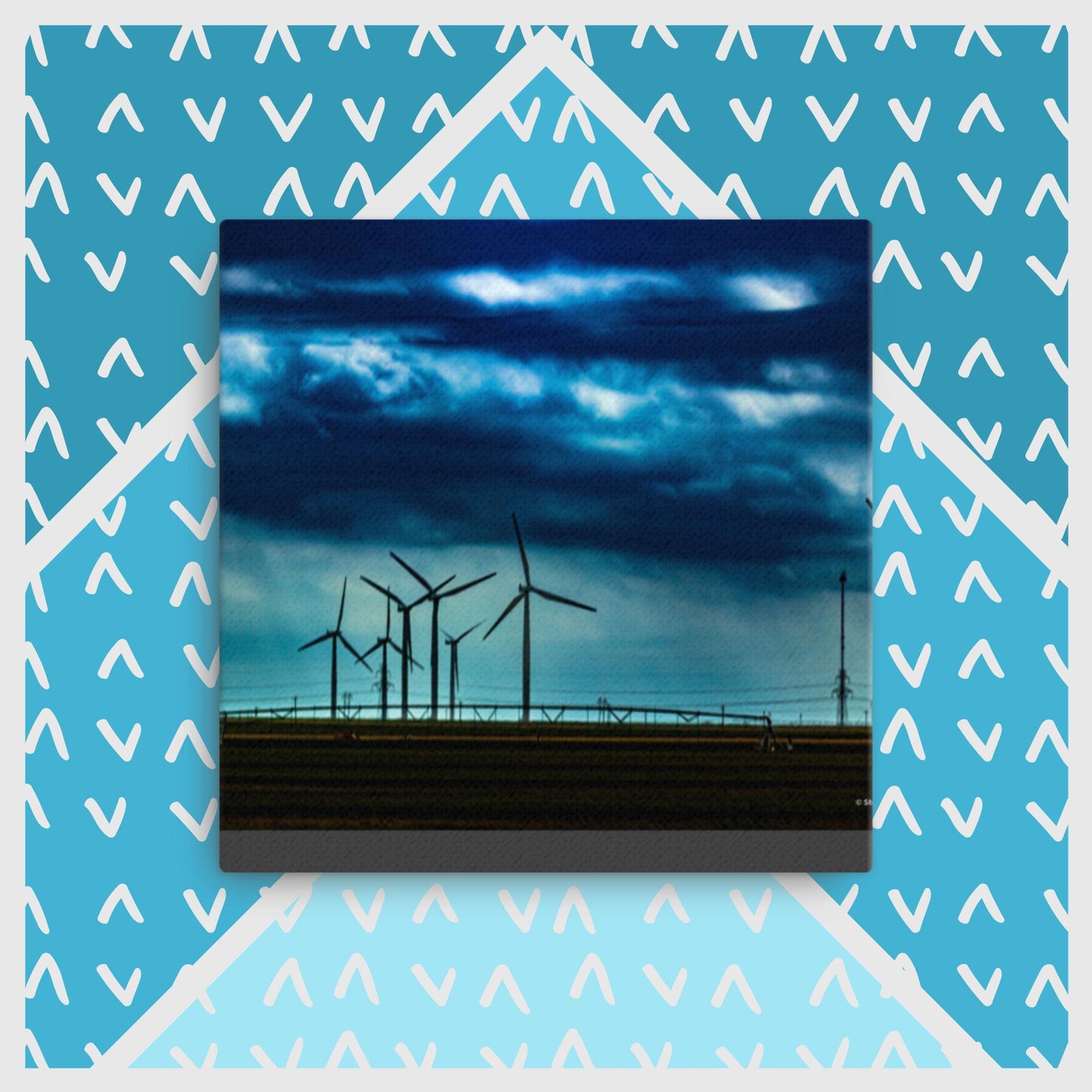 Canvas storm clouds over west texas