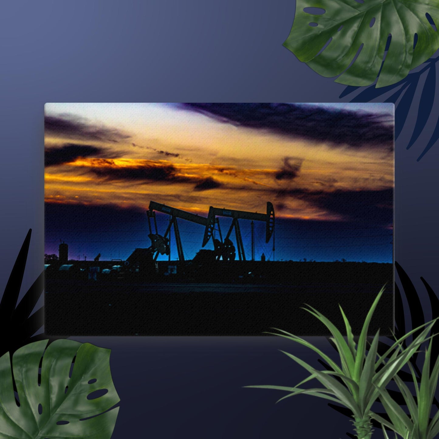 Canvas west texas sunset