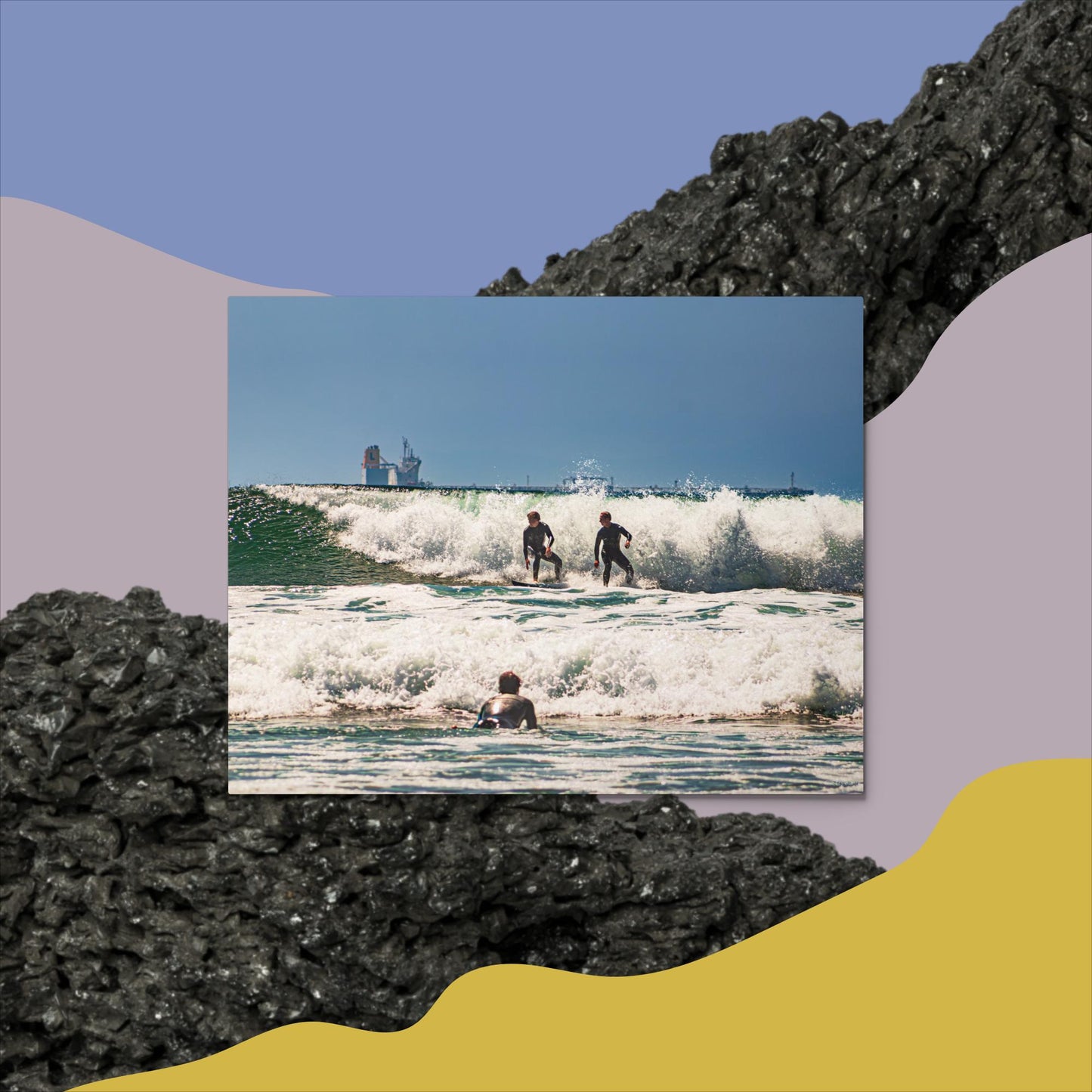 Metal prints Cali Surfer