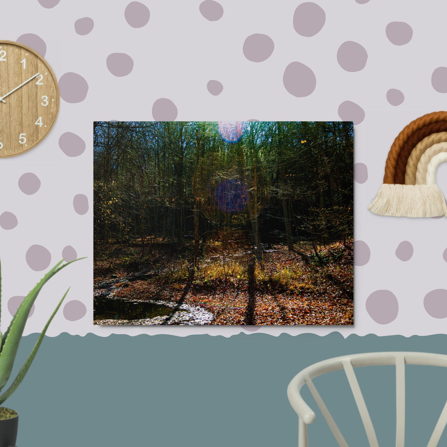 Metal prints peaceful stream