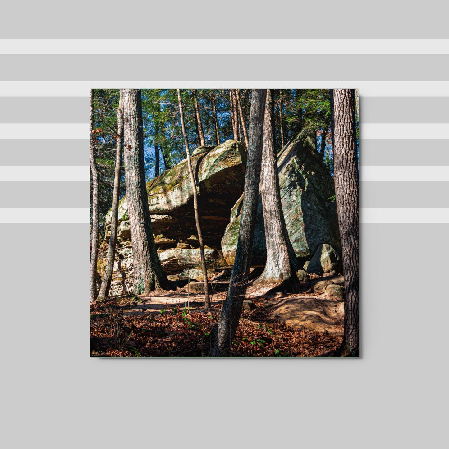 Metal prints rock formation