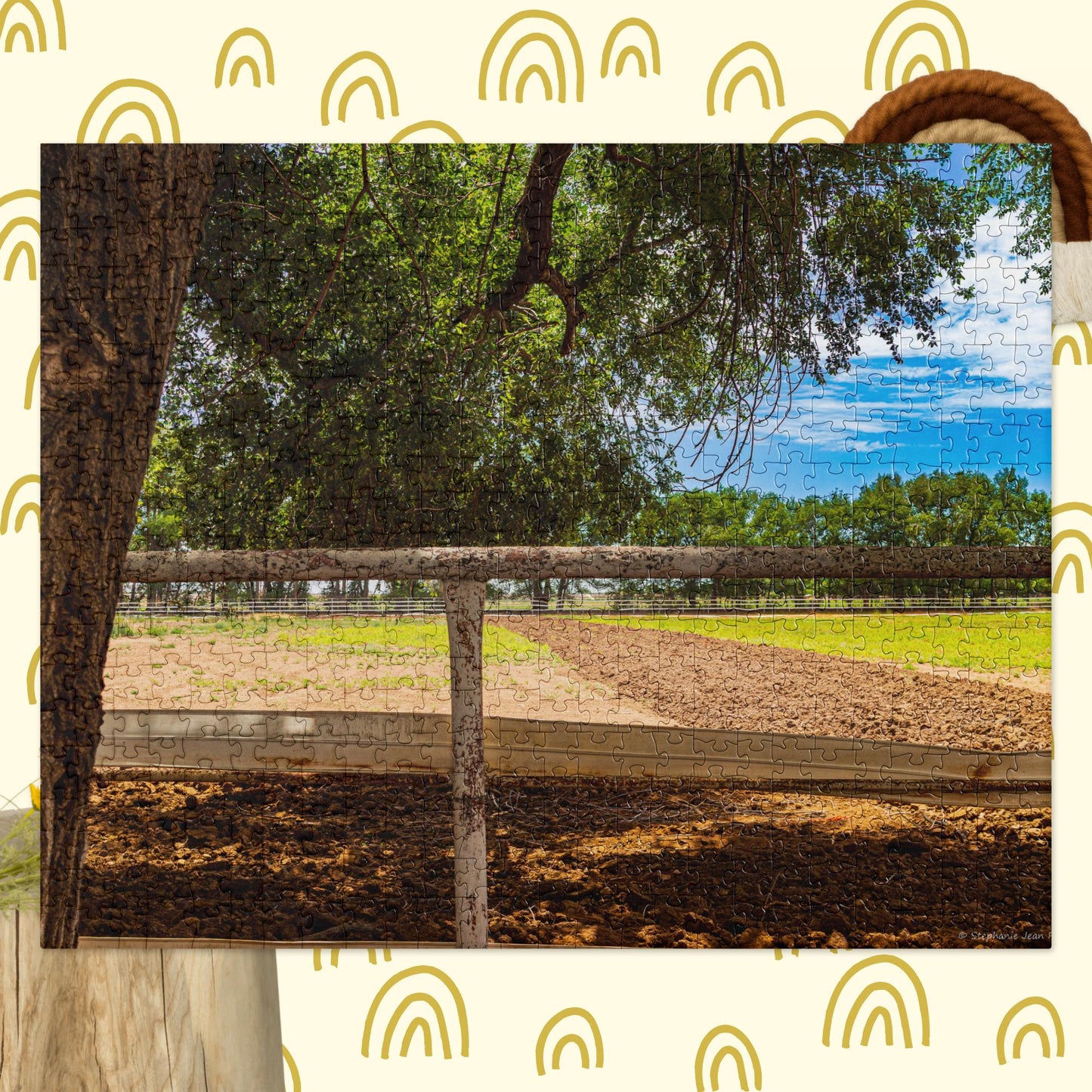 Jigsaw puzzle farm pasture